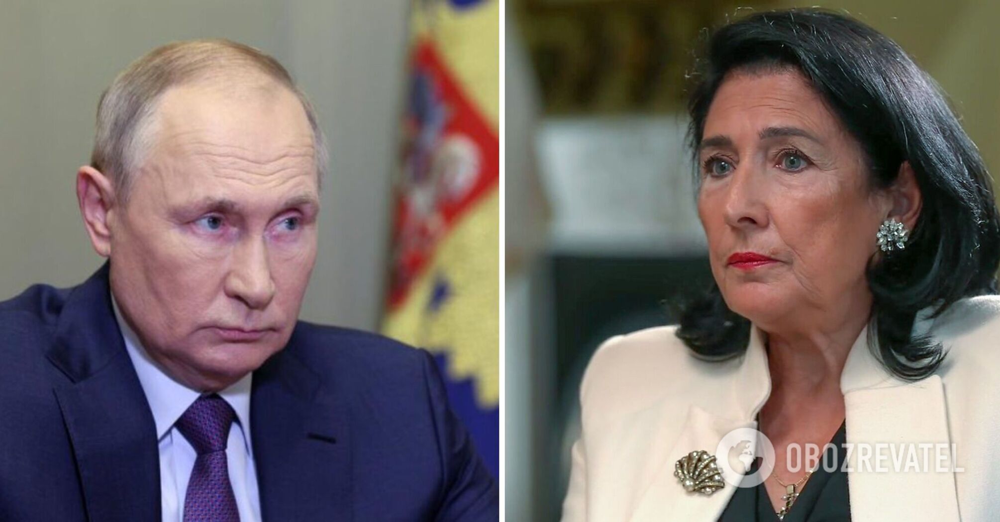 Georgian president admits Russian Federation will attack the country again if "Ukraine falls"