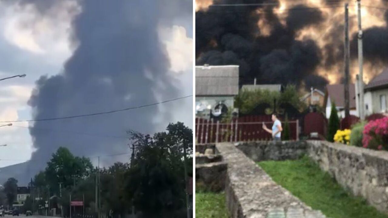 Fire raged in Prykarpattia: there was an oil pipeline rupture with subsequent fire. Photo and video