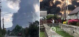 Pożar na Prykarpaciu: doszło do pęknięcia ropociągu i pożaru. Zdjęcia i wideo