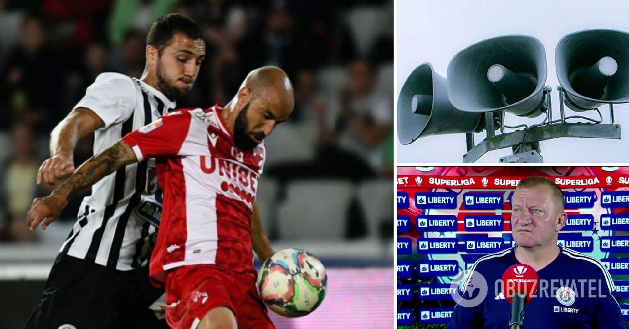 "Russian bombing warning": an air raid alert heard during a football match in Romania. Video