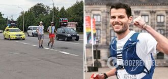 'Look around. Life is ongoing': Dutchman runs from Amsterdam to Kyiv to raise money for ambulances for Ukraine