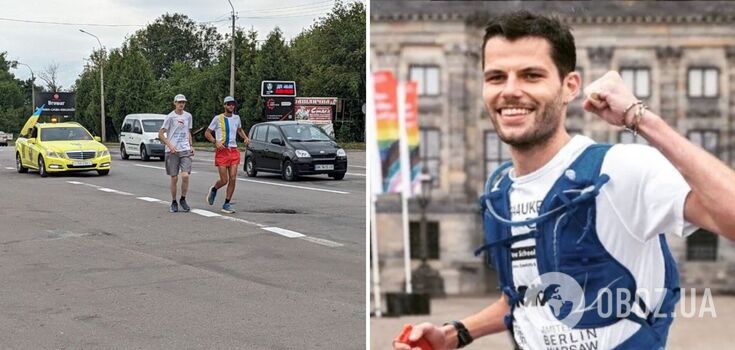 "Look around. Life is ongoing": Dutchman runs from Amsterdam to Kyiv to raise money for ambulances for Ukraine