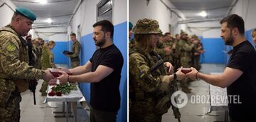 Zelensky awarded the Ukrainian military, distinguished in the battles for Donbass. Photo