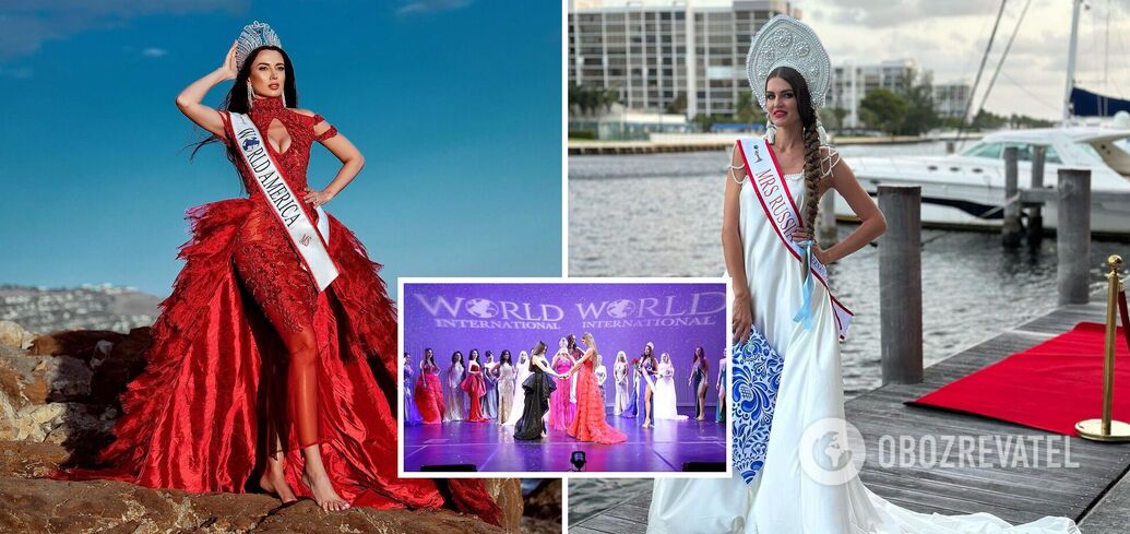 Trzymając się za ręce z Rosjanką: zwyciężczyni "Mrs. World 2023" z Chersonia wpadła w głośny skandal. Zdjęcie