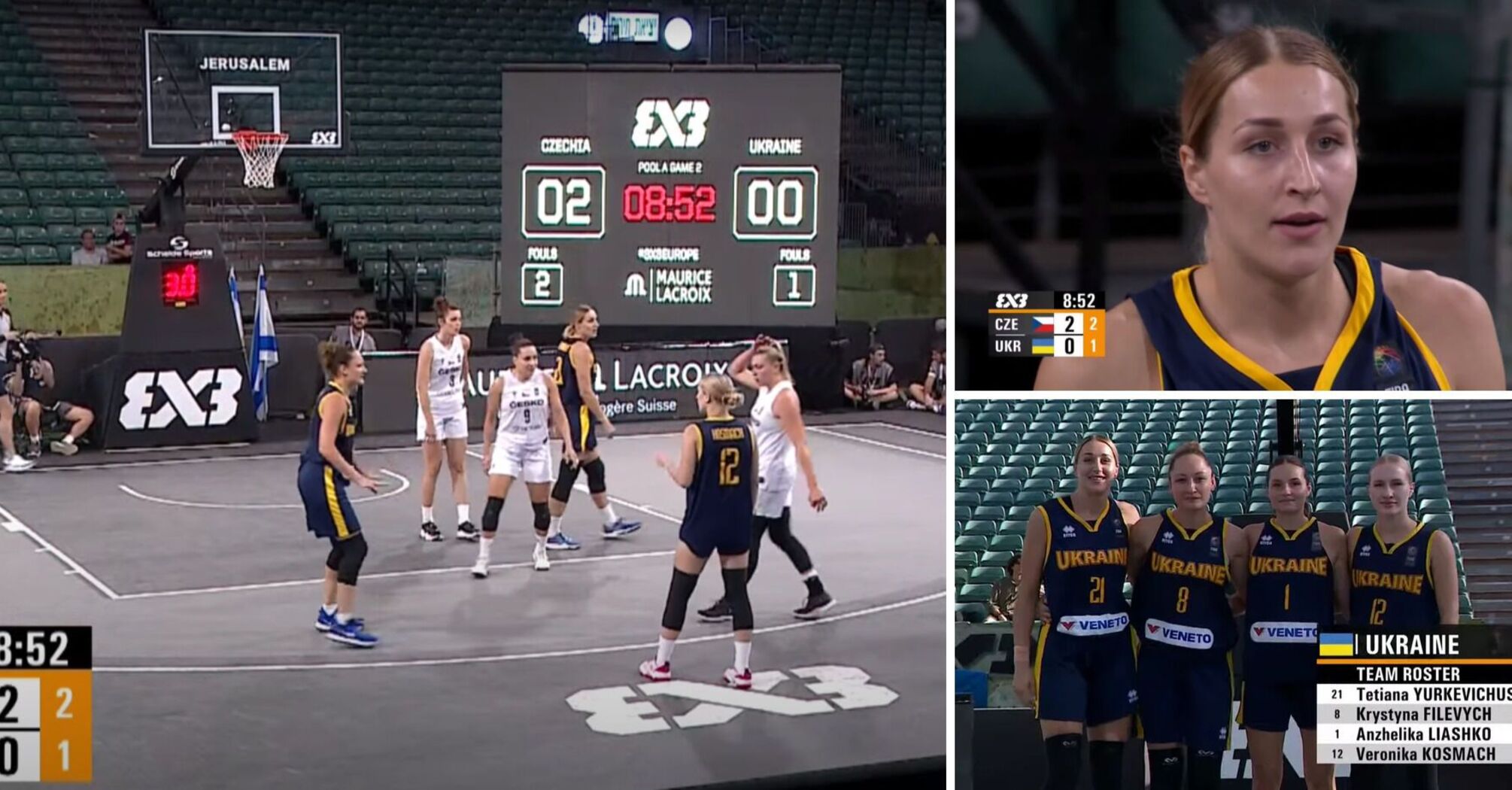 Ukrainians lost the second match at the European 3x3 Basketball Championship