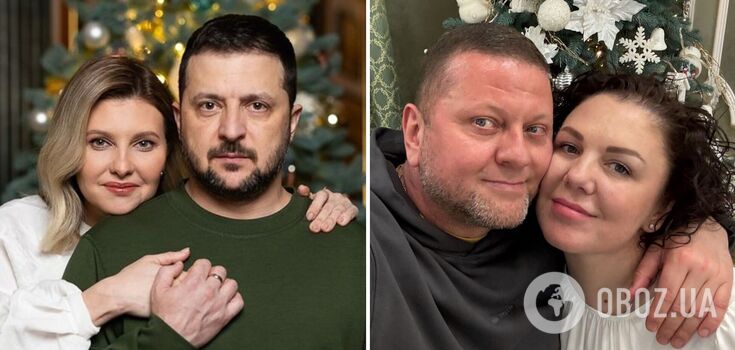 Wives of Zelenskyy and Zaluzhnyi chose similar looks for New Year's photos