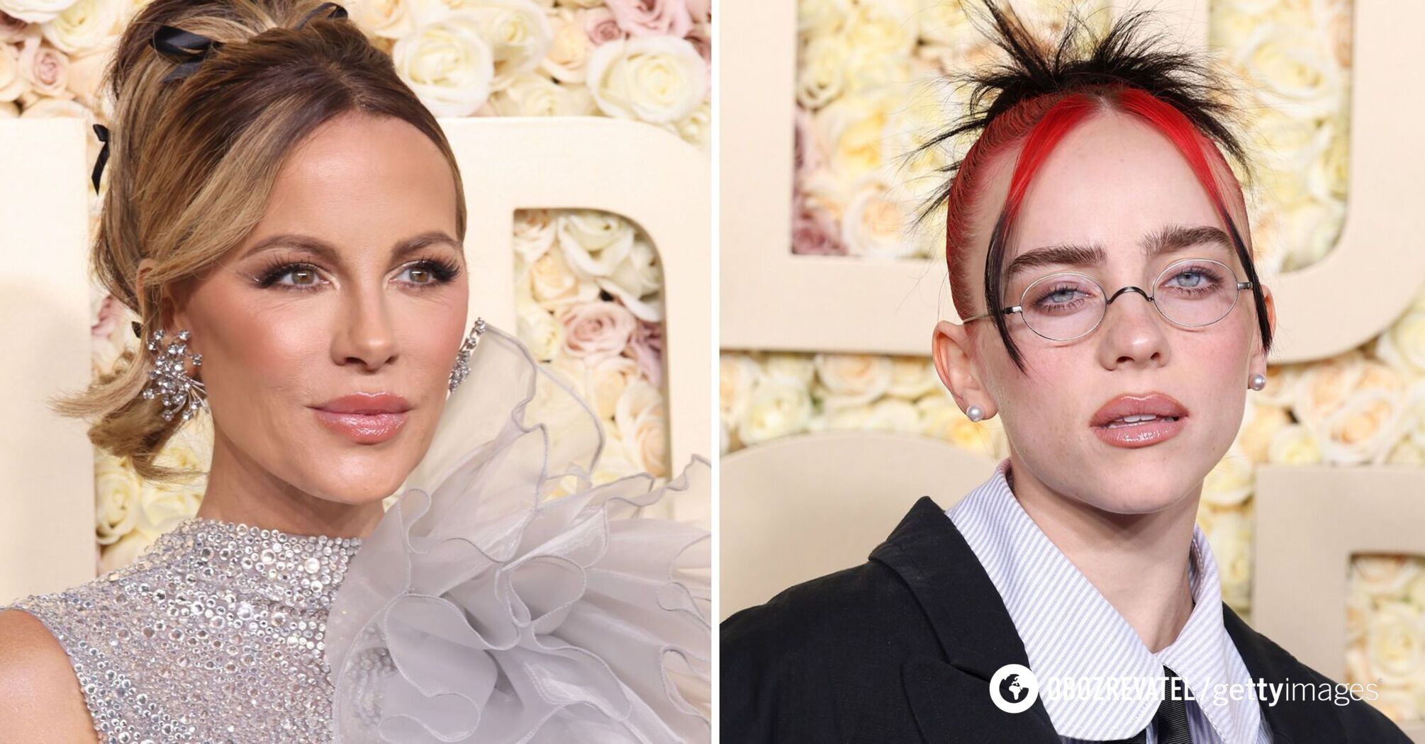 Pink glamor, nostalgia for the 90s and grunge. 10 best makeup looks from the Golden Globe 2024