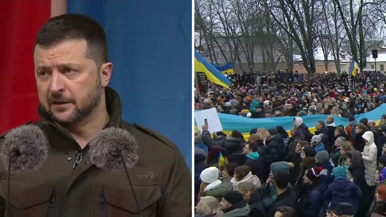 "Russia won't withstand if we continue to resist": Zelenskyi addressed the Lithuanian people in Vilnius. Video