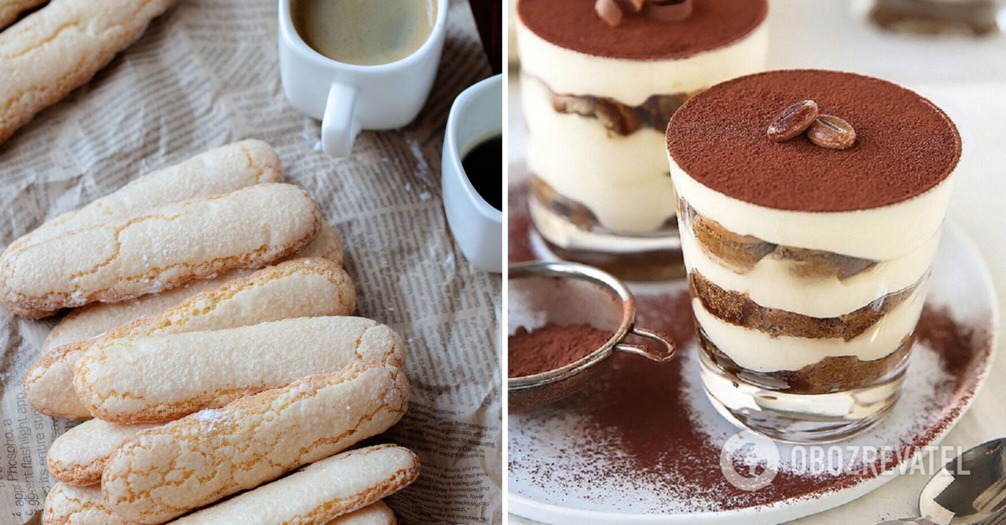 Tiramisu dessert in a glass