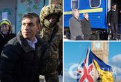 "Ukrainians, Britain is with you!" Rishi Sunak arrived for a visit to Kyiv and will announce a new package of assistance to Ukraine