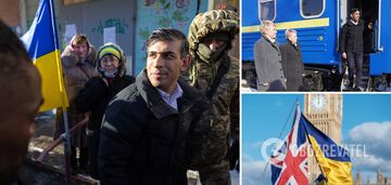 'Ukrainians, Britain is with you!' Rishi Sunak arrived for a visit to Kyiv and will announce a new package of assistance to Ukraine