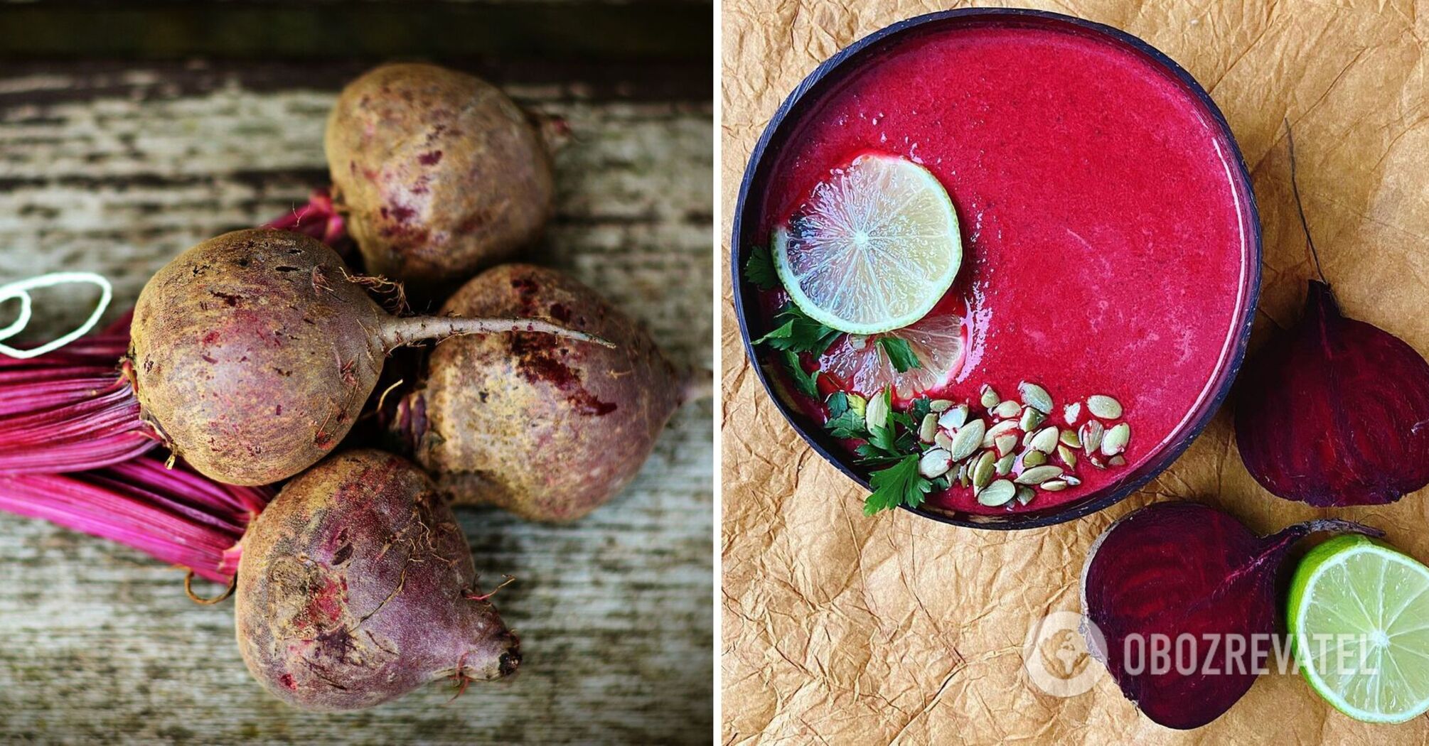 Healthy beetroot soup