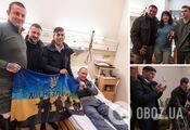 Zelenskyy and Sunak visited Ukrainian military in a Kyiv medical center. Photos