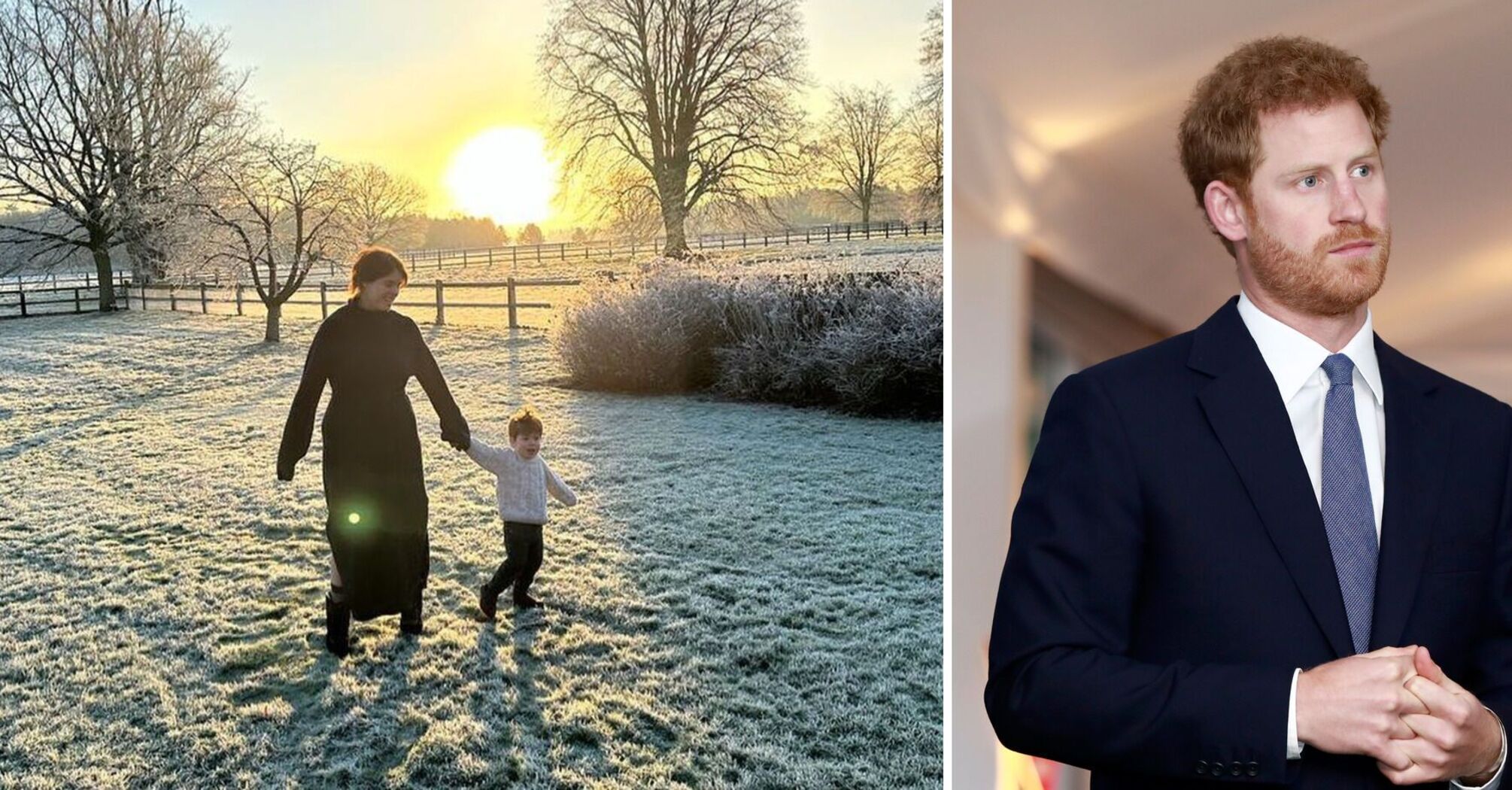 Like two drops of water. Princess Eugenie's son Augustus struck an incredible resemblance to Prince Harry