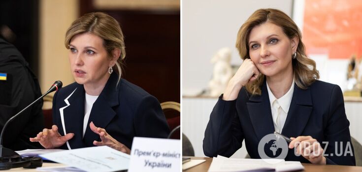 Zelenska appeared in public with stylish wavy curls. Photo