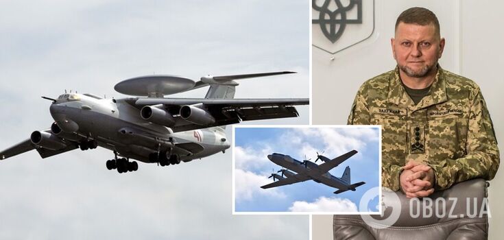 Zaluzhny confirms destruction of enemy A-50 and Il-22 by Ukrainian Air Force and thanks for the operation