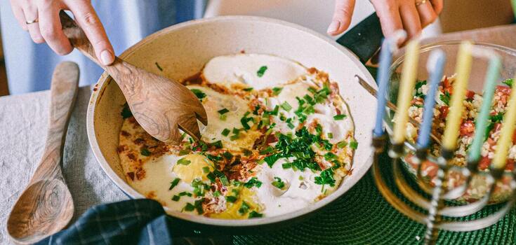 Homemade shakshouka