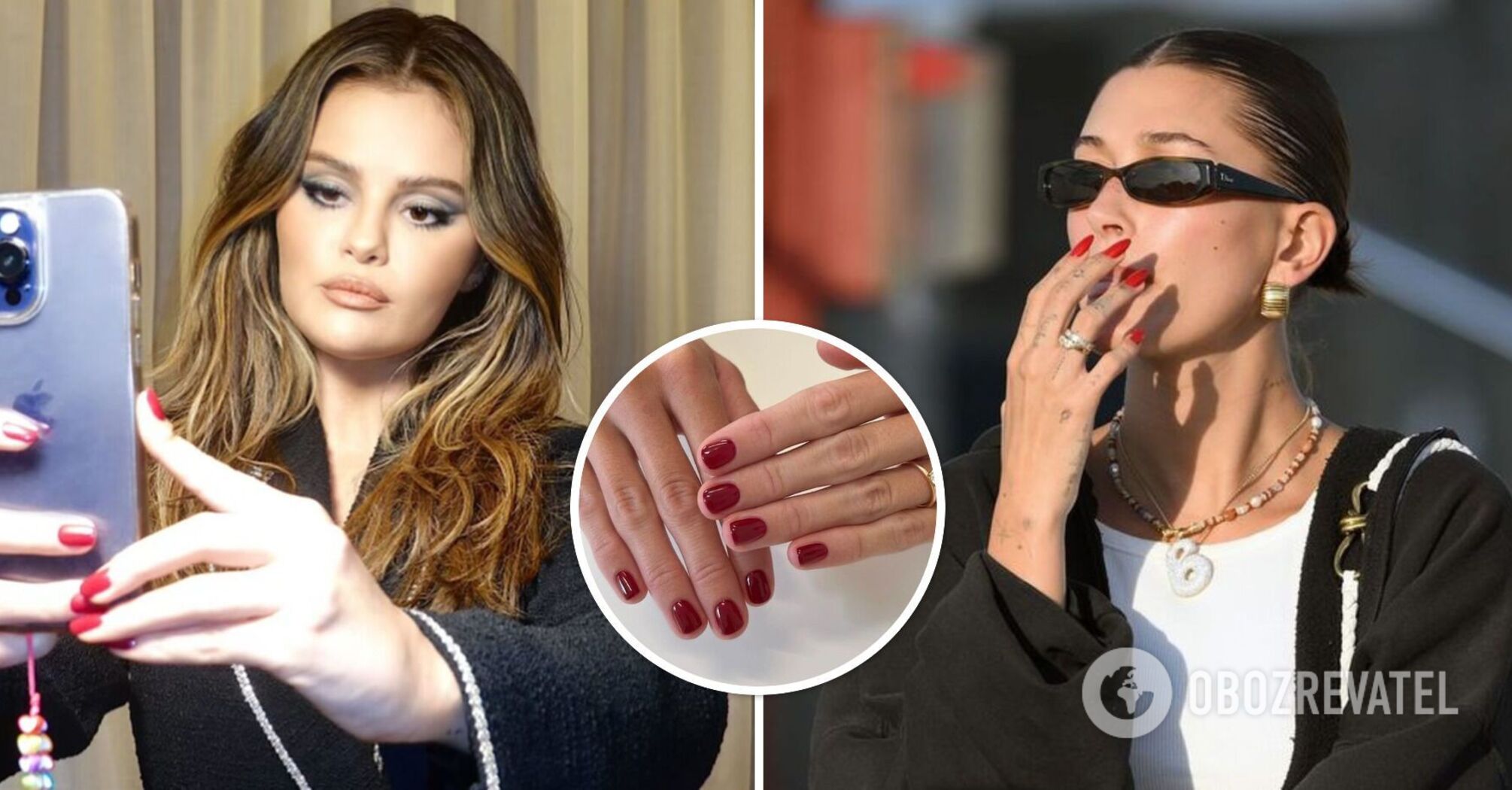 Eternal classics. The shade of red manicure is named, which will suit any outfit, skin tone and season