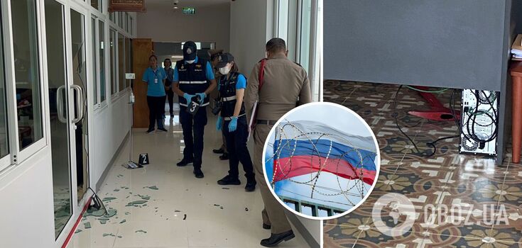 A Russian tourist with an axe caused a riot in the Phuket administration: he was sent to a psychiatric hospital. Photo