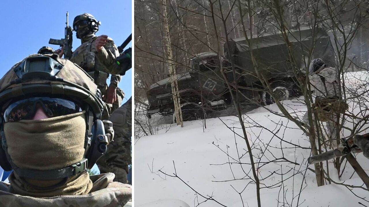 Fighters of the Russian Volunteer Corps set up an ambush on the transport of Russian military in the Bryansk region, resulting in casualties among the enemy forces. Photo