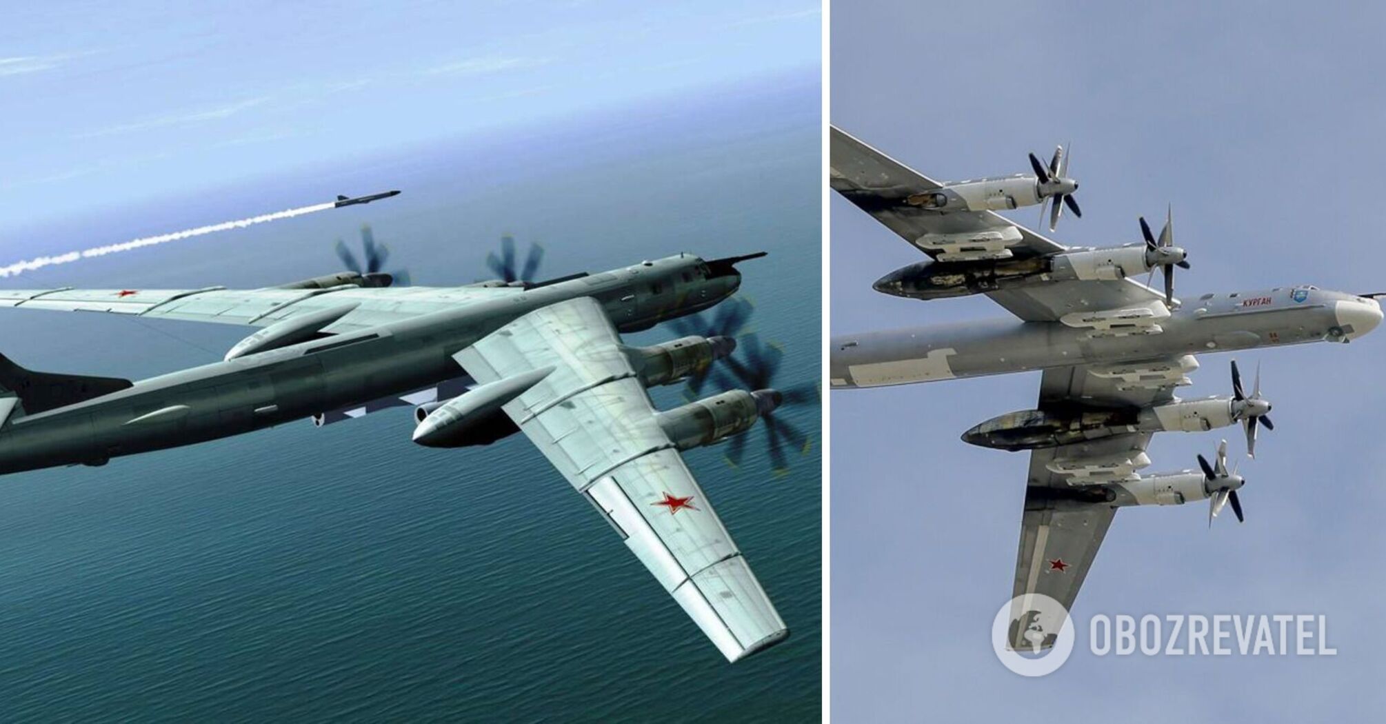 Russian Tu-95 strategic bomber and missile platform