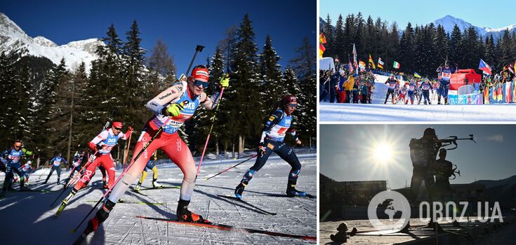 At the Biathlon World Cup, half of the participants in the race were disqualified
