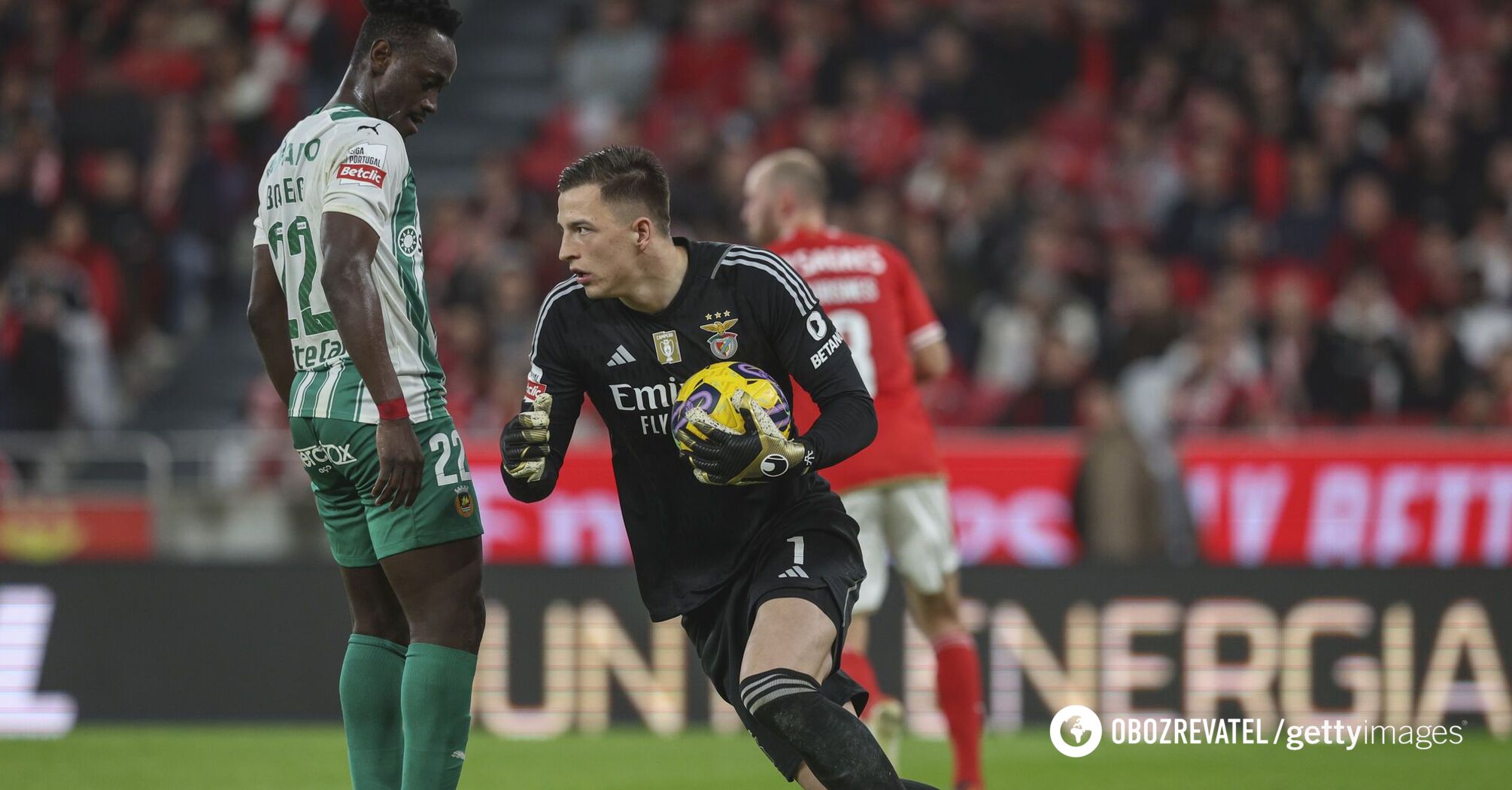 The goalkeeper of the national team of Ukraine had a brilliant match in Portugal, making the 10th shutout of his career. Video.