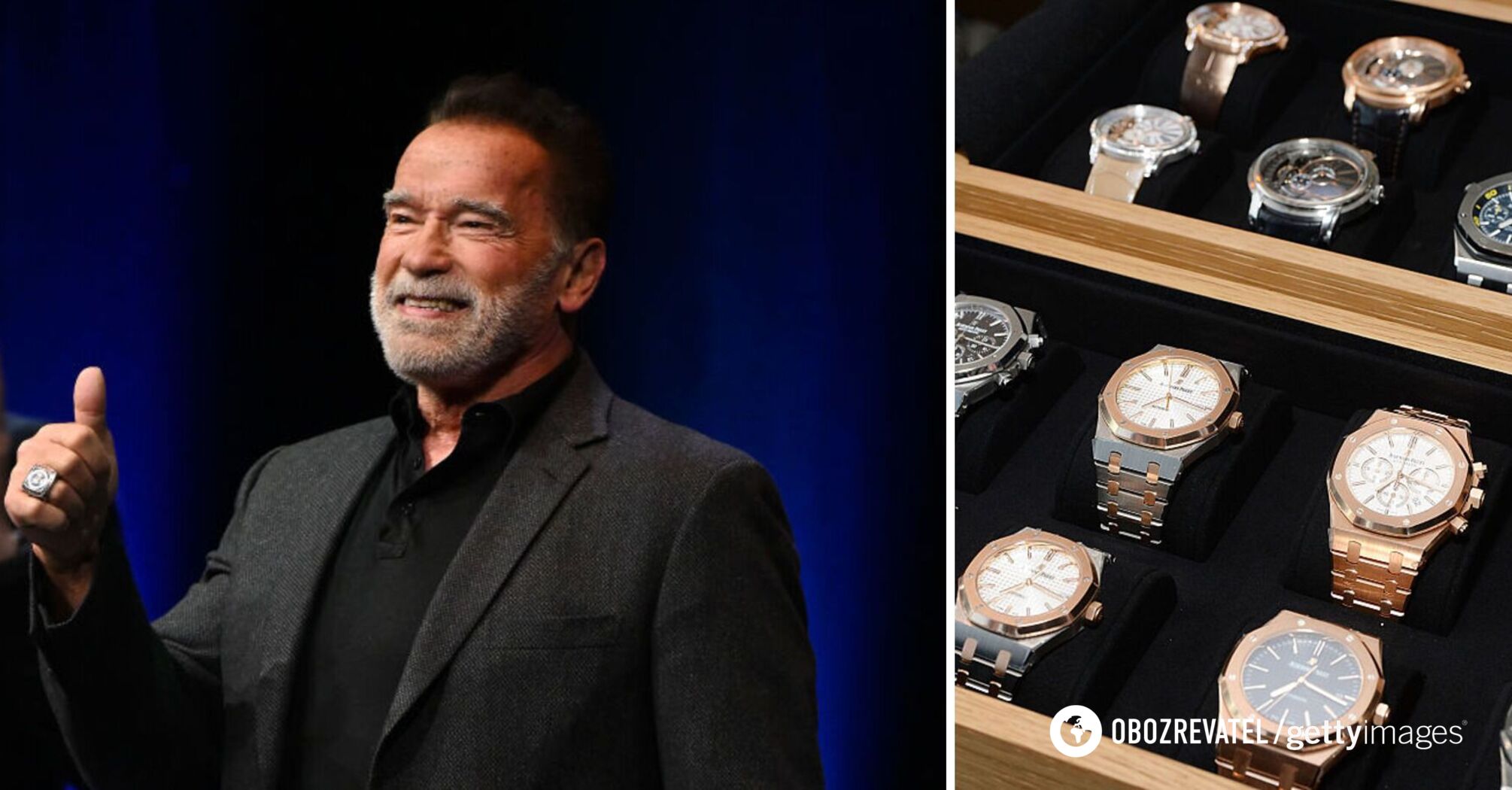 Sprzedany za 10 razy więcej: ujawniono los skandalicznego zegarka, który spowodował zatrzymanie Schwarzeneggera na lotnisku