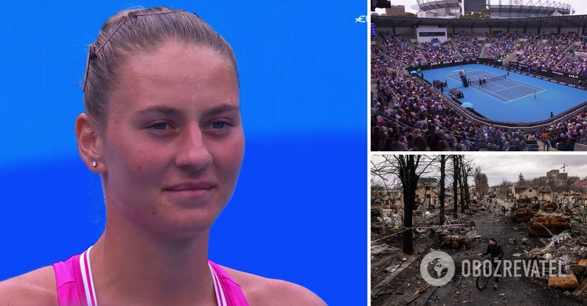 Scandal of the day. At the Australian Open, what is happening in Ukraine was called a "little war"