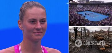 Scandal of the day. At the Australian Open, what is happening in Ukraine was called a 'little war'