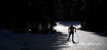 A biathlete from the Ukrainian national team finished last in the World Cup race