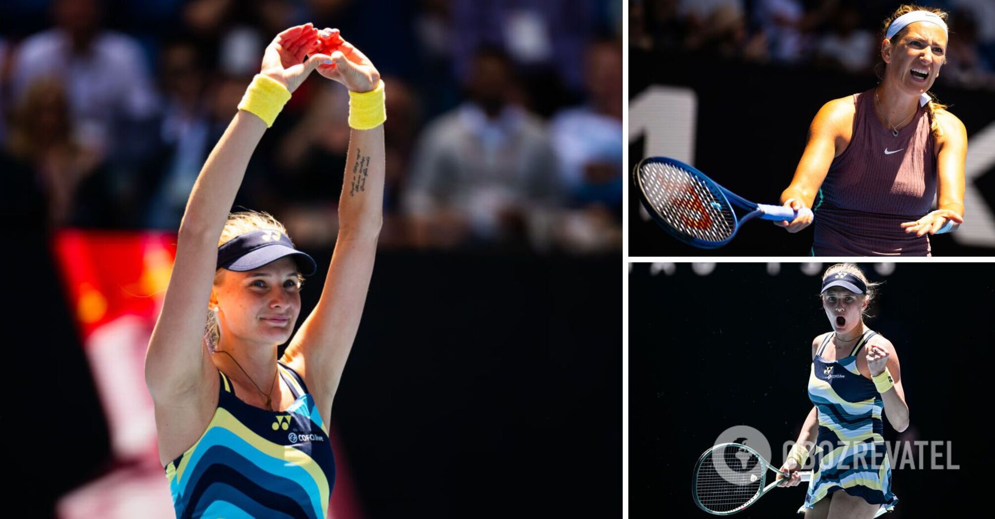 Ukrainian defeated the former world number one from Belarus and sensationally reached the quarterfinals of the Australian Open