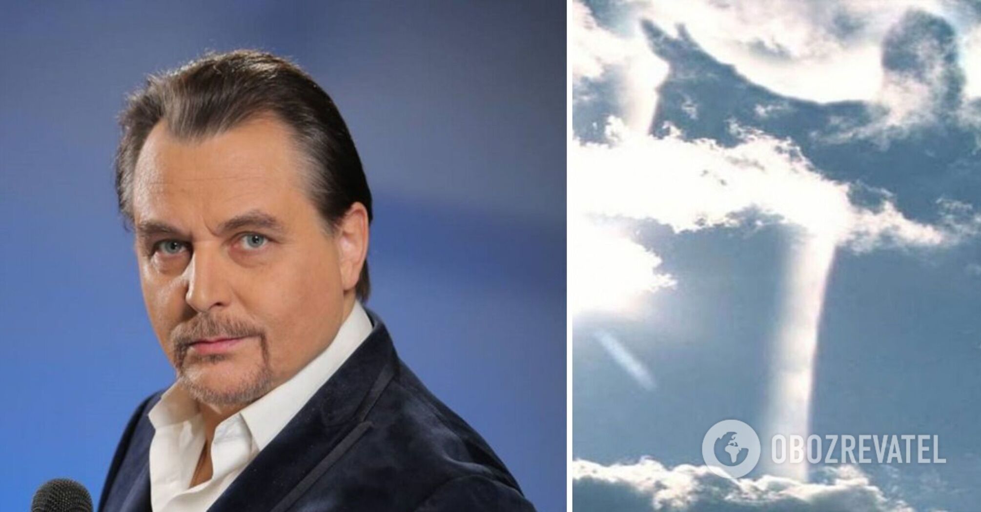 "This is a sign!" Ukrainian singer Anatoliy Matviychuk saw an "image of the Mother of God" in the sky and showed a photo