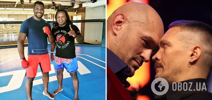 "He can box dirty": Ngannou's coach shares what he expects from the Usyk-Fury fight, wishing the Briton victory