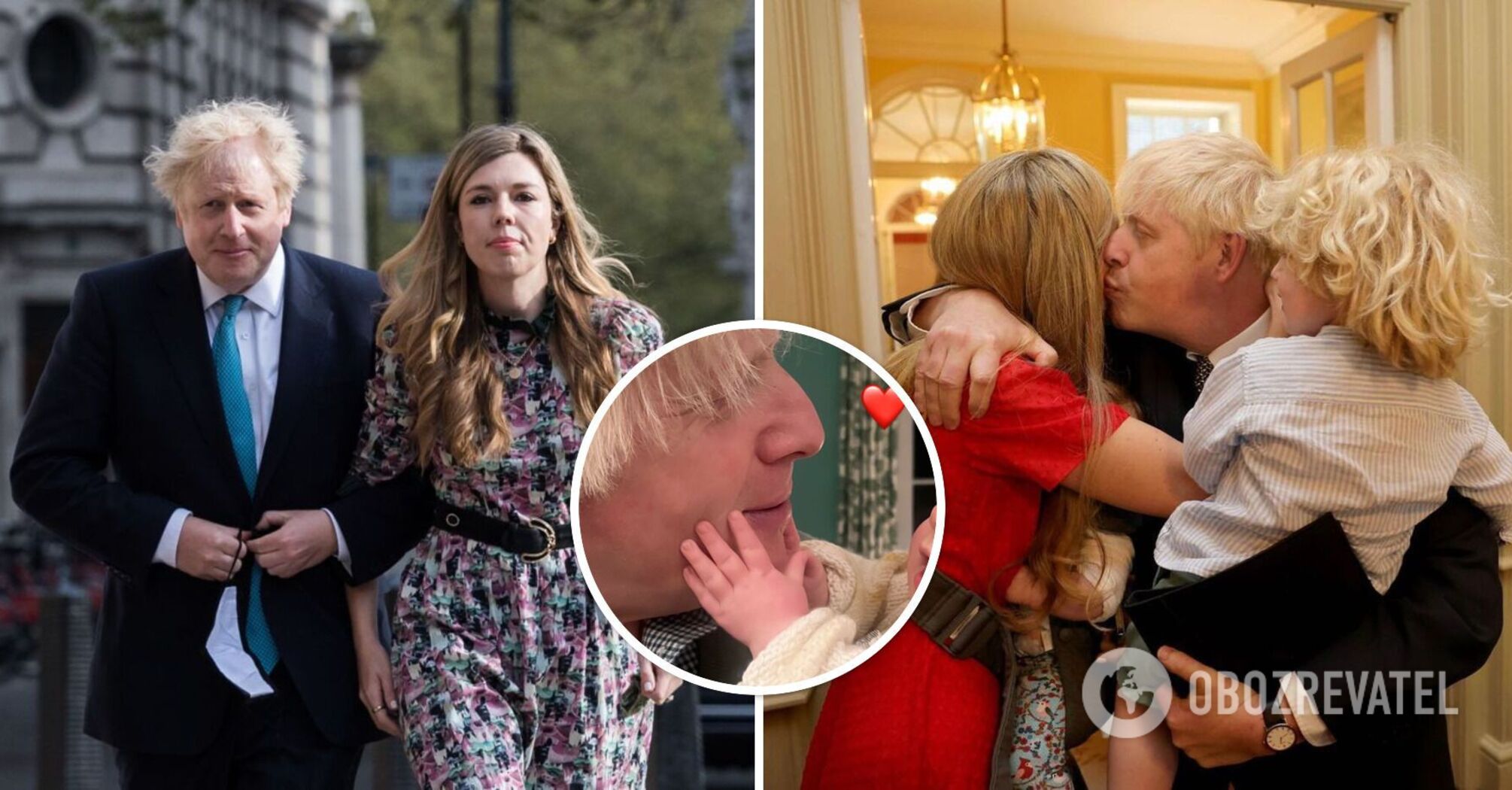 Boris Johnson's wife captured the tender bond between him and his 6-month-old son: they look like two peas in a pod. Photo