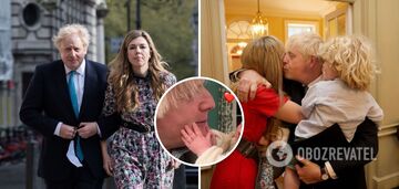 Boris Johnson's wife captured the tender bond between him and his 6-month-old son: they look like two peas in a pod. Photo