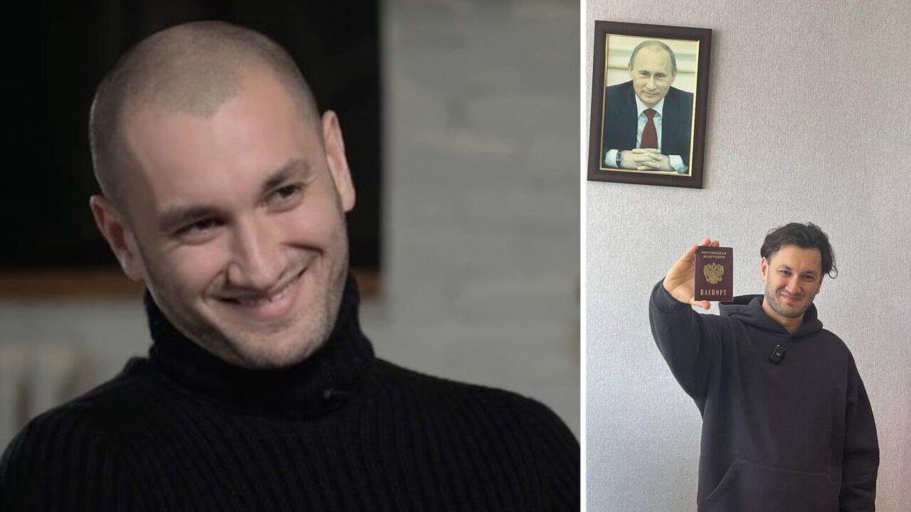 Ukrainian producer Yuriy Bardash received a Russian passport and showed it off against the backdrop of Putin's portrait