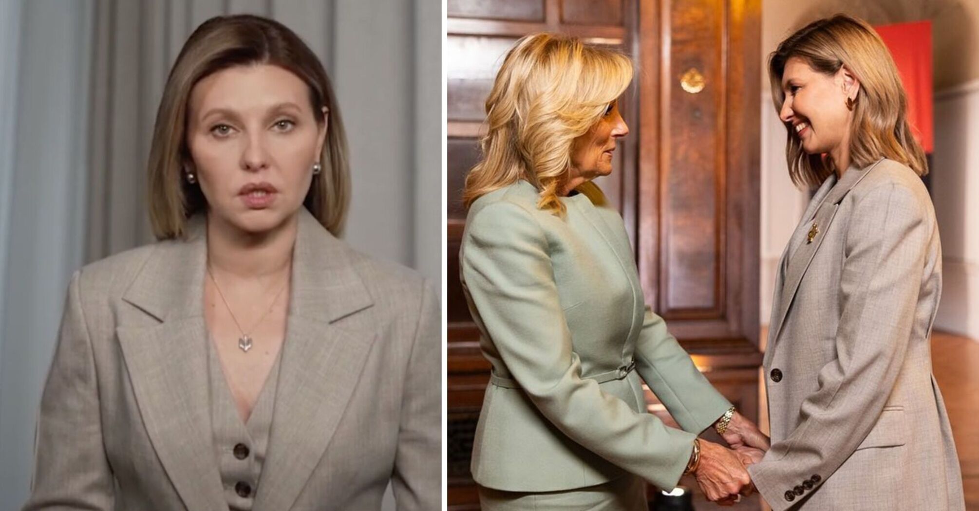Three-piece suit and straight bob: Zelenska appeared in front of the public in a new look