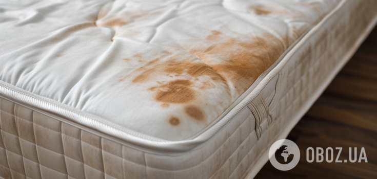 How to remove stubborn stains from a mattress: a home method