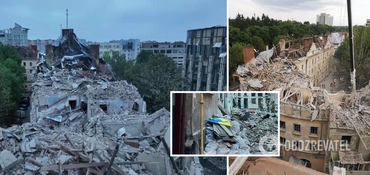 In Lviv, almost restored buildings destroyed by a Russian missile: photos with a six-month difference have stunned the internet