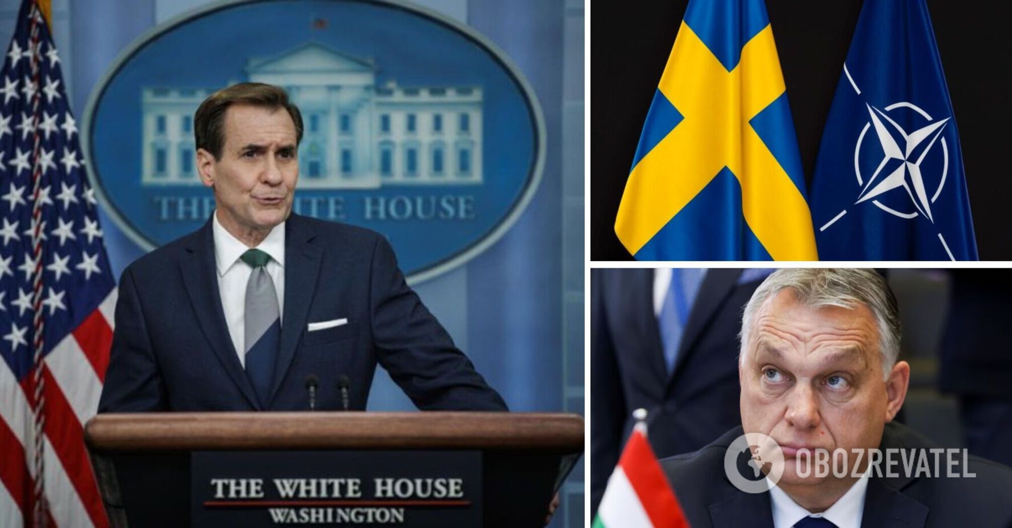The White House expects swift ratification of Sweden's NATO membership from Hungary