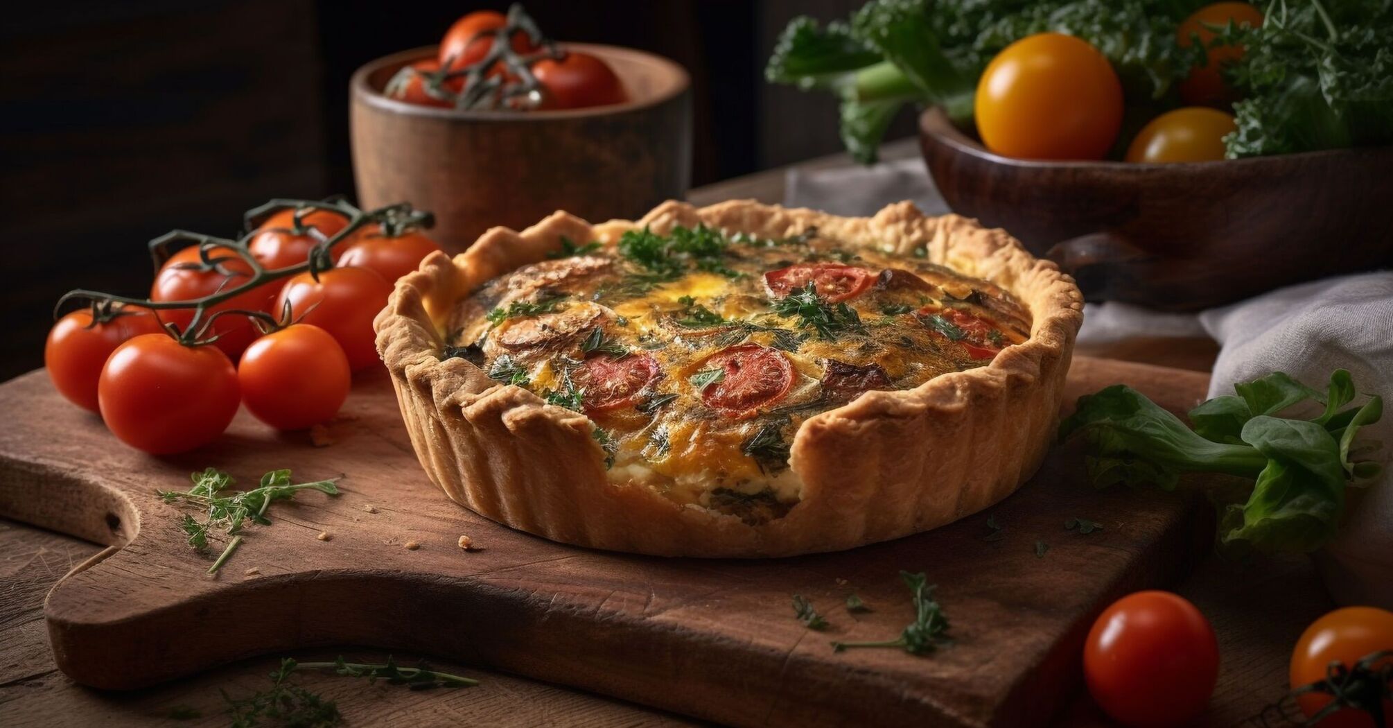 Chicken and mushroom quiche: a French dish that will be the highlight of the table