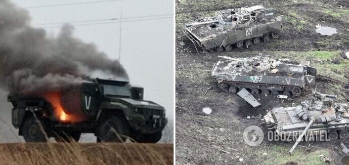 Almost 1000 units of Russian military equipment destroyed in Ukraine over a week: report