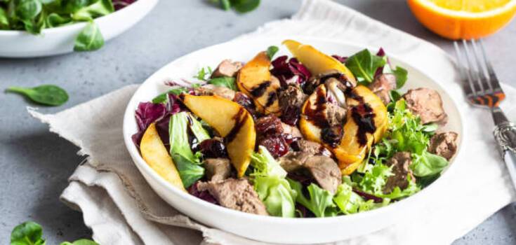 What salad to cook with liver