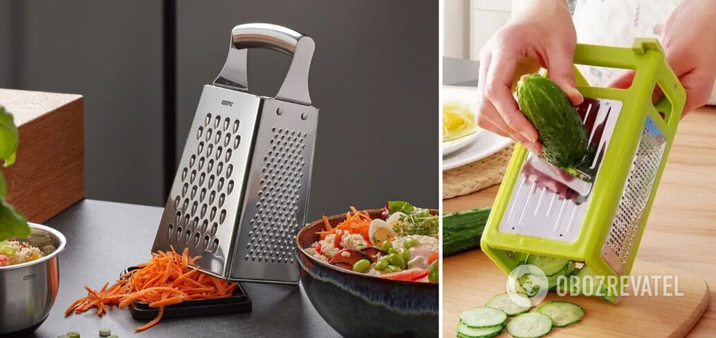 Why do you need large slots on the side of a grater: how to use it correctly