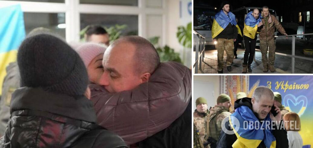 Hugs and tears of happiness: State Border Guard Service of Ukraine shows emotional photos of border guards released from Russian captivity