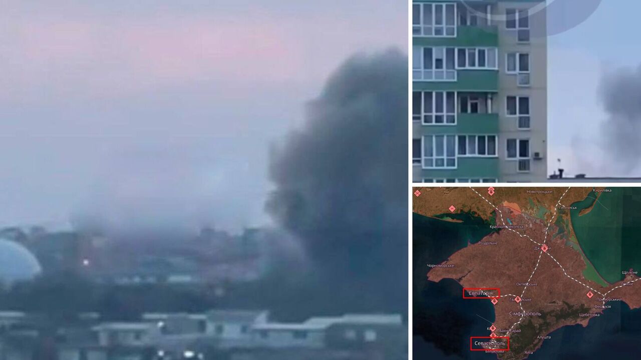 It's loud in occupied Crimea : explosions in Evpatoria and Sevastopol. Photo