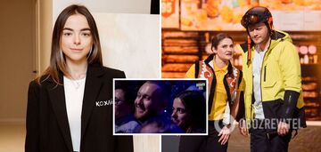 Artist Sonya Moroziuk and her fiancé - the son of a businessman suspected of corruption - appeared at the scandalous 'Kvartal 95' concert