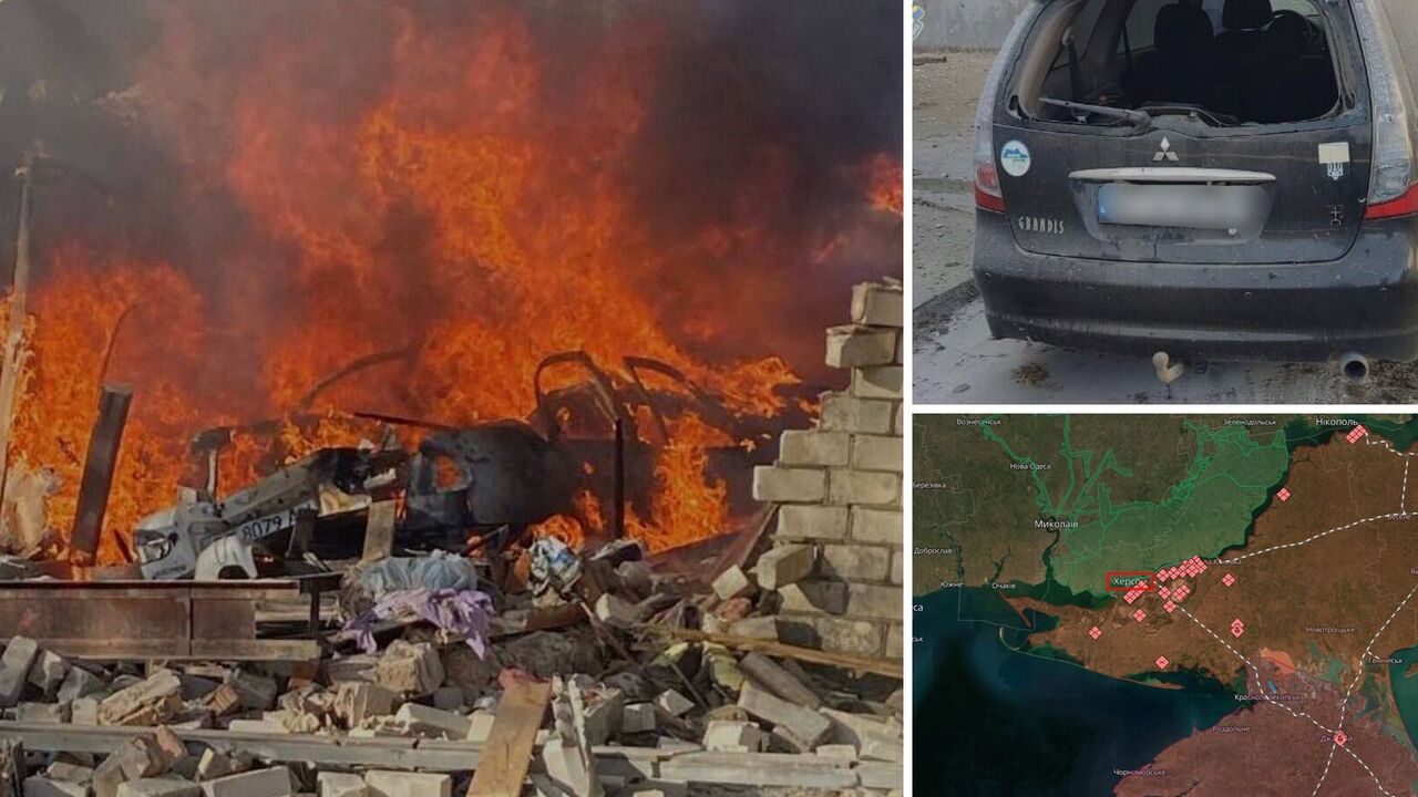 The occupants shell Kherson, damaging a warehouse with humanitarian aid and residential houses: there are victims. Photo