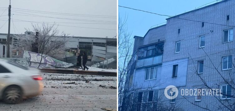 Uszkodzone centrum handlowe i dziesiątki budynków: dane o skutkach rosyjskiego uderzenia na Krzywy Róg. Zdjęcie